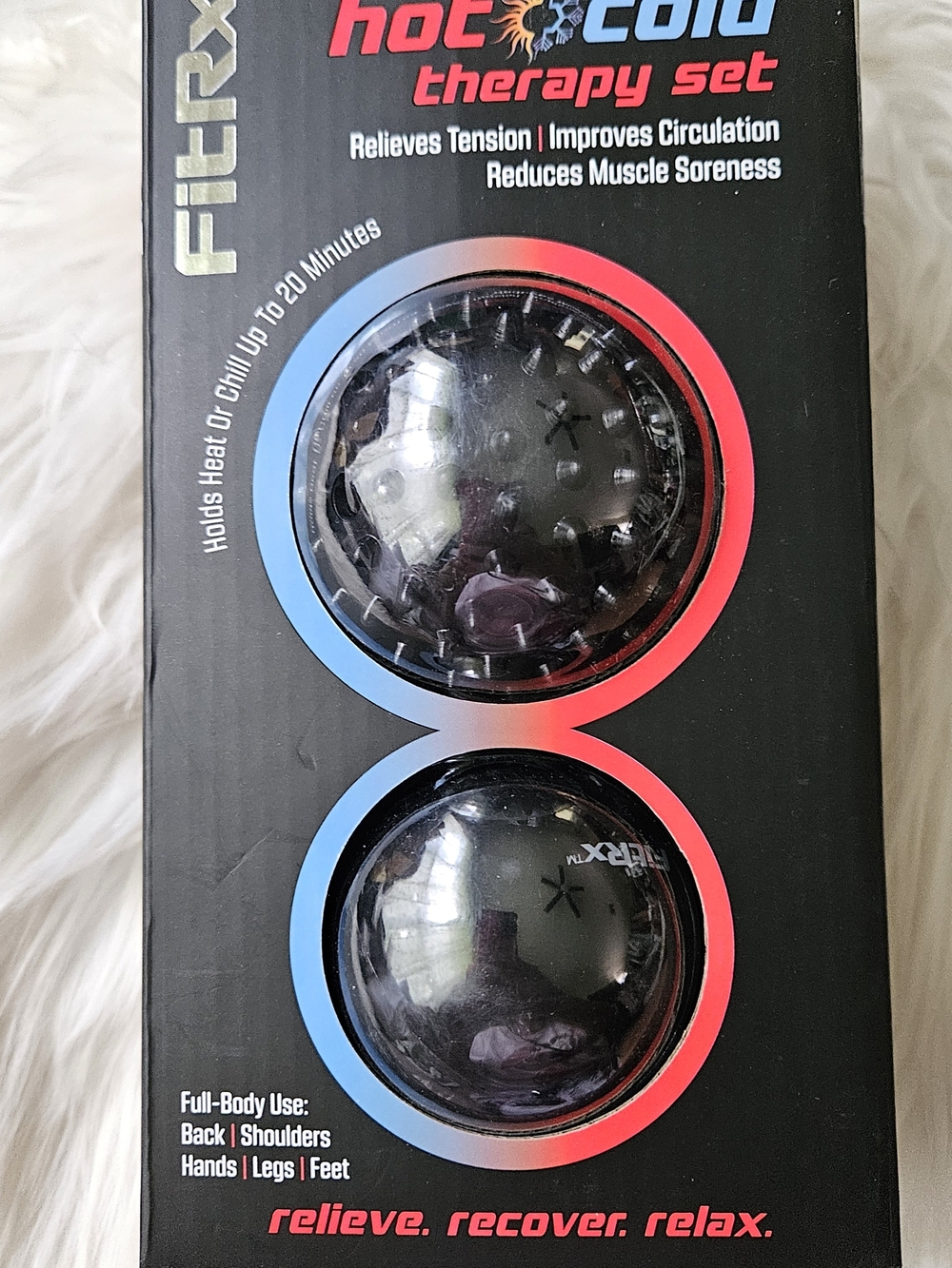 Hot & Cold Therapy Massage Balls, Black -